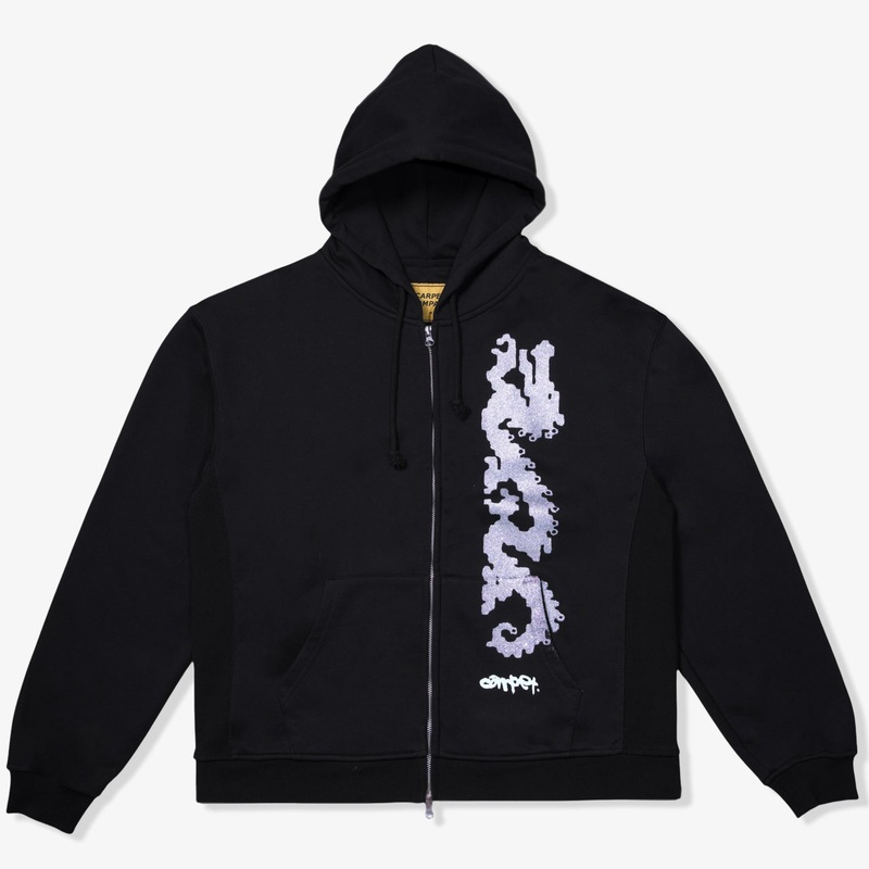 Dragon Zip Hoodie (Black) MEDIUM