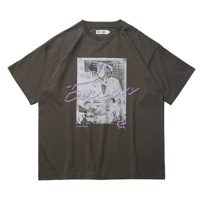 Evisen Skateboards Time Will Tell Tee Charcoal M