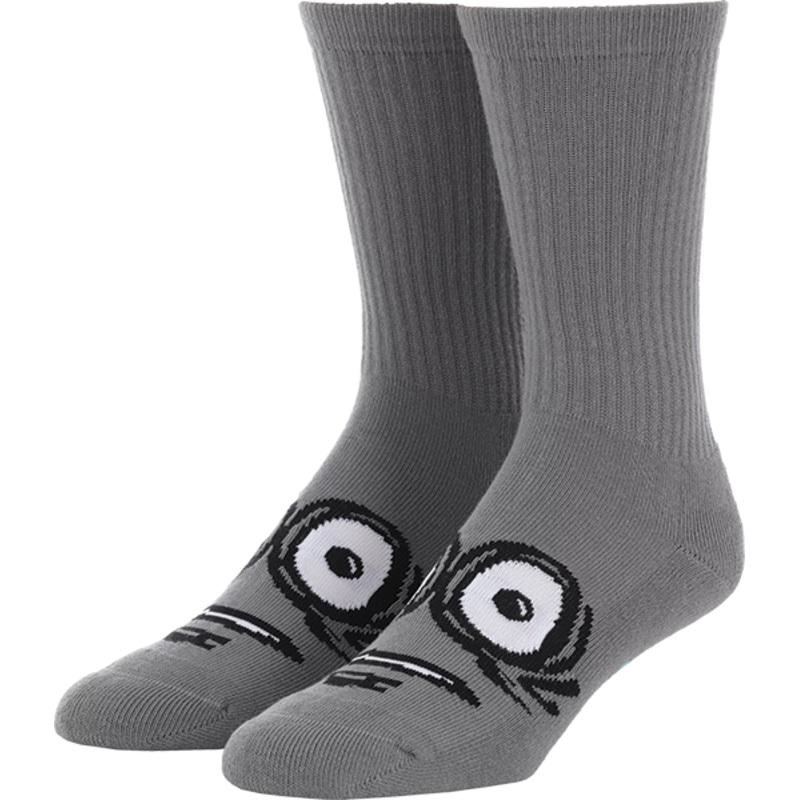 HEROIN BIG EGG CREW SOCKS GREY
