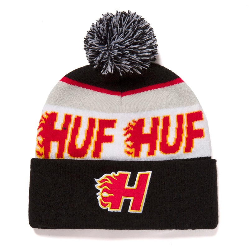 HUF ENFORCER POM BEANIE – BLACK