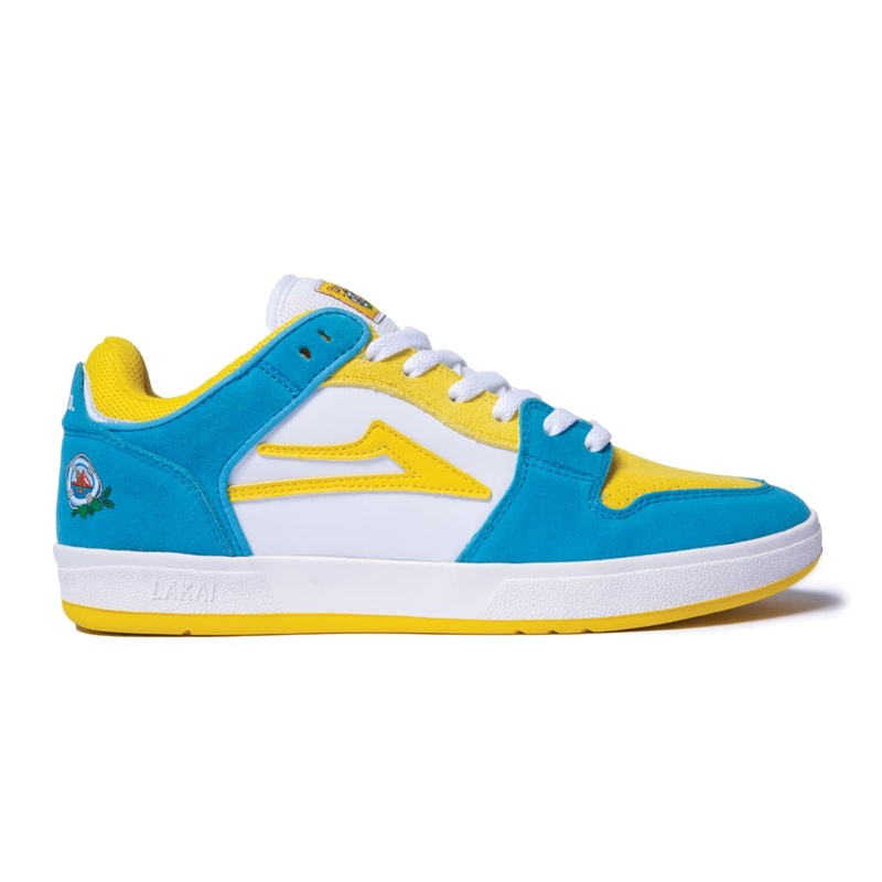 Lakai Shoes Telford Low SMU – White/Cyan Suede 7 White