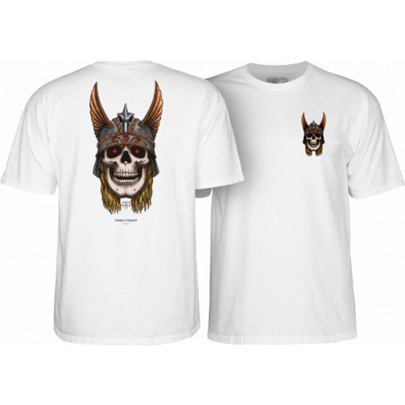 POWELL PERALTA S/S T-SHIRT – ANDERSON SKULL WHITE SMALL