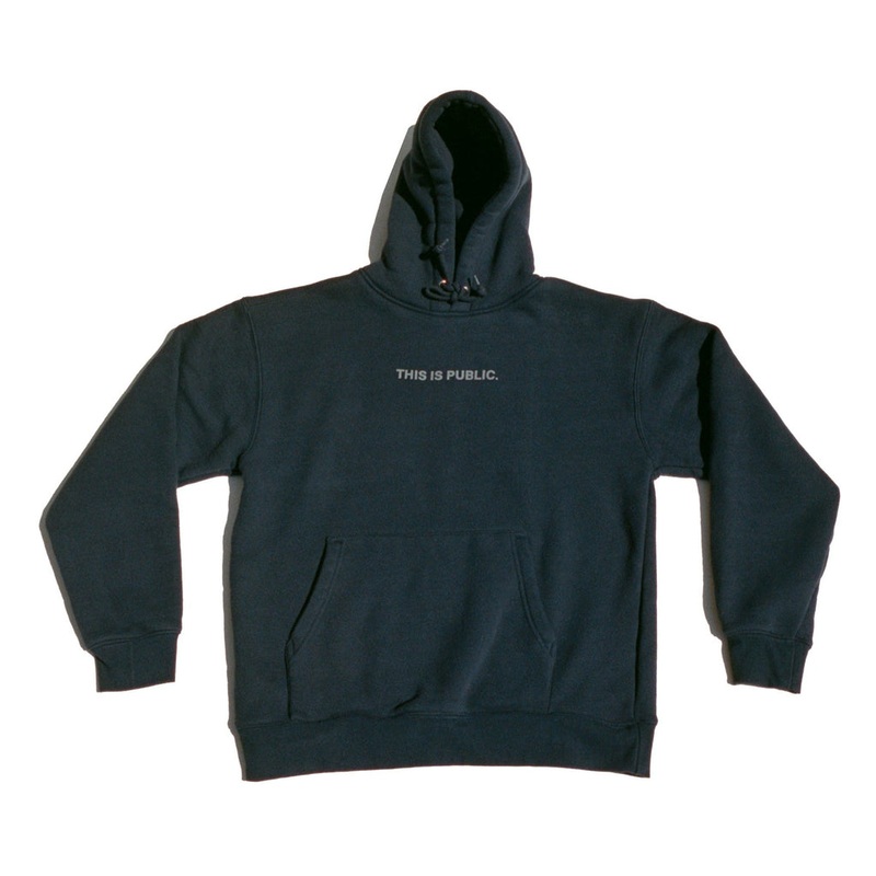 Public Snowboards This Is Public Hoodie Navy Medium