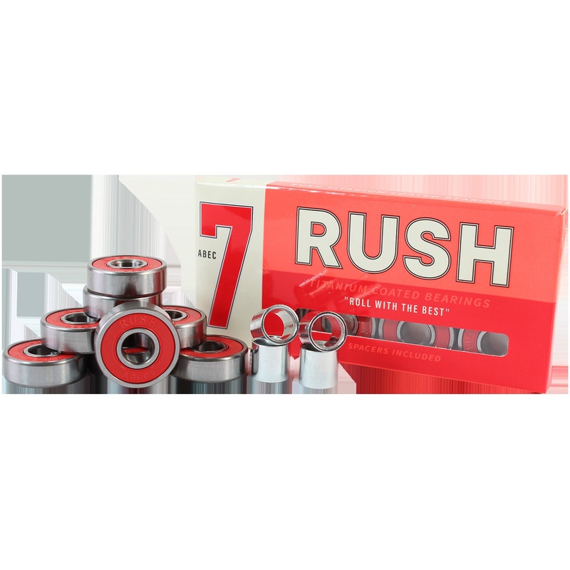 Rush ABEC 7 Skateboard Bearings (8 Pack)