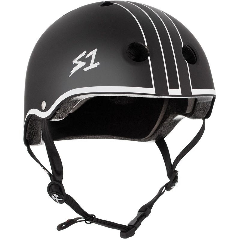 S1 Lifer Helmet – Gavo Collab-Black Gloss/White Outline X-Small (20.5″) Black