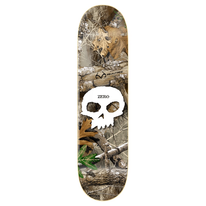ZERO X REALTREE DECK SINGLE SKULL WHITE (8.5″) 8.5″