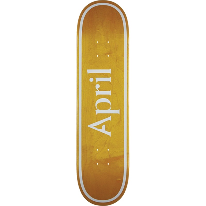 APRIL OG LOGO DECK YELLOW 8.12″