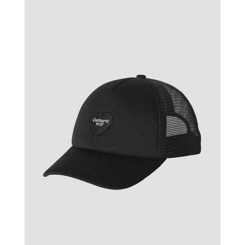 Carhartt WIP Heart Patch Trucker Cap – Black