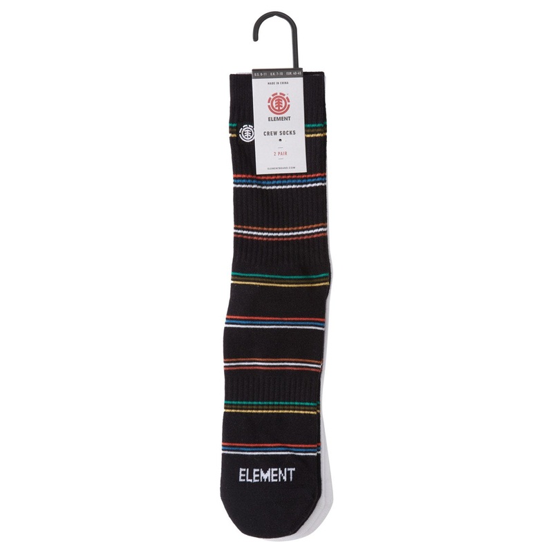 ELEMENT SOCKS FRONTBOARDED BLACK/WHITE