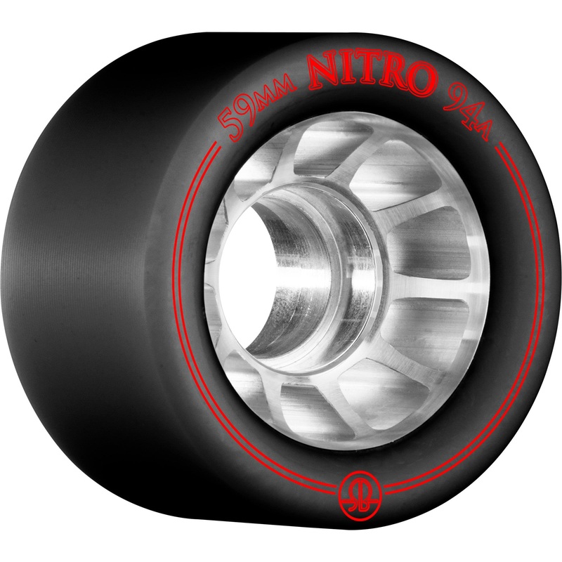 Rollerbones Nitro Wheel 59mm 94a – Black (Set of 8)