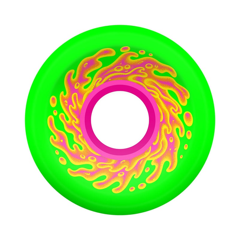 Slime Balls Mini OG Wheels 54.5mm 78a – Slime Green/Pink (Set of 4)