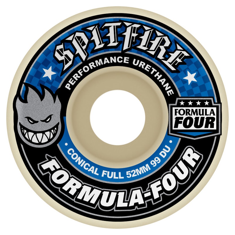 SPITFIRE WHEELS FORMULA FOUR 99A CONICAL FULL (52MM/53MM/54MM/56MM/58MM) 52MM