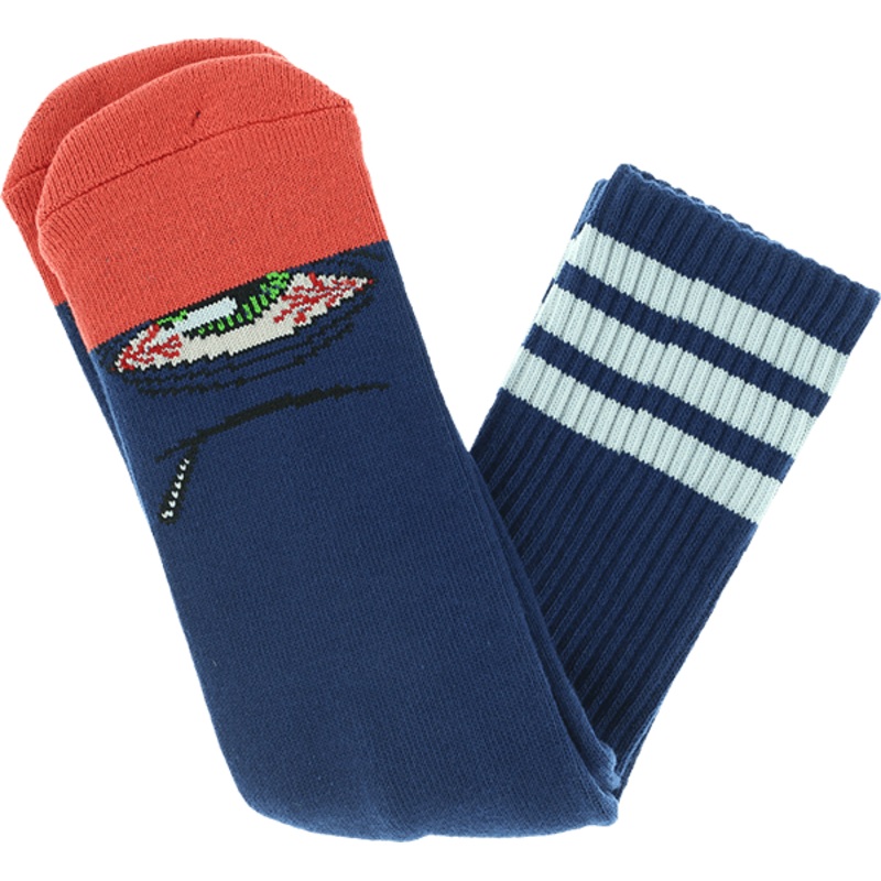 TOY MACHINE SOCKS STONER SECT NAVY/RED