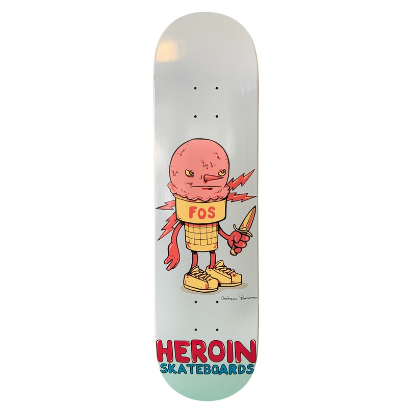 Heroin FOS Ice Cream 8.25″ Classic Skateboard Deck