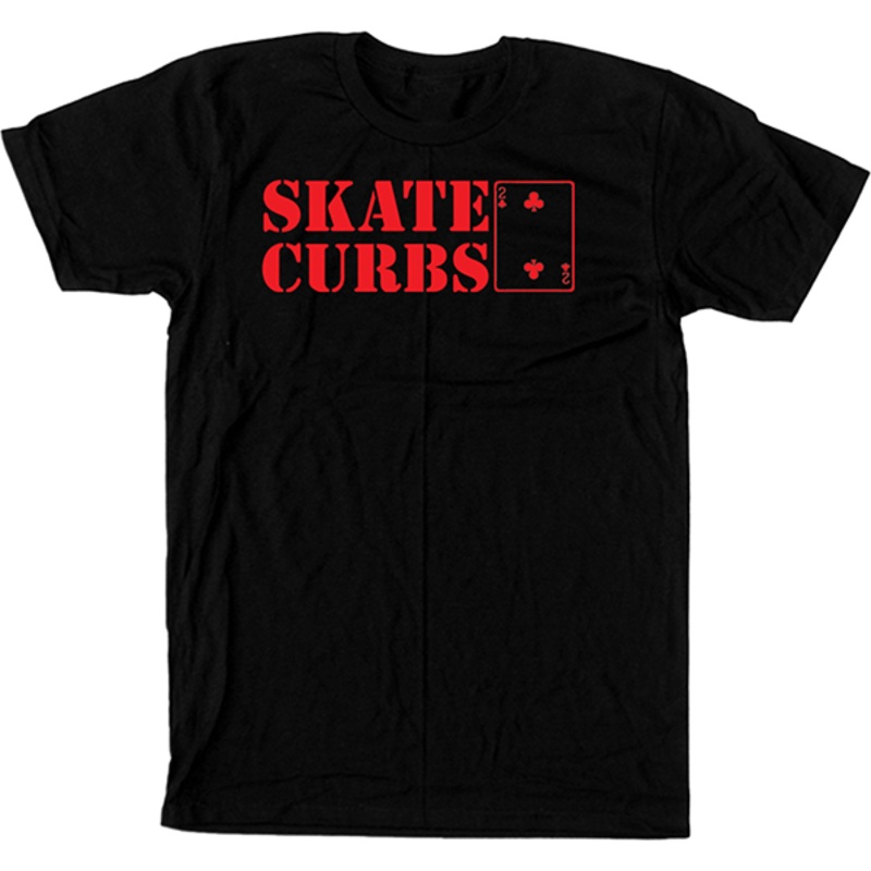 LOWCARD SKATE CURBS SS BLACK/RED S