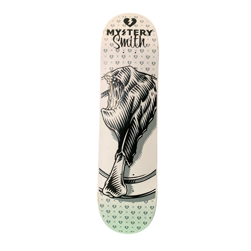 Mystery Ryan Smith Chicken Bone White 8″ Classic Skateboard Deck