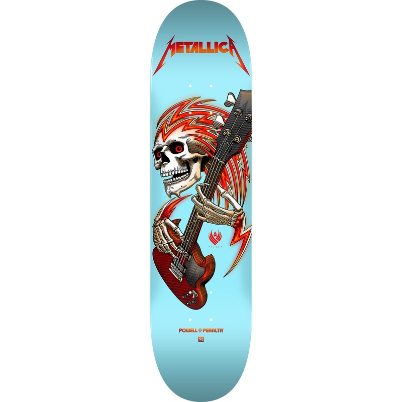 POWELL PERALTA X METALLICA COLLAB FLIGHT DECK LIGHT BLUE (8.5″) 8.5″