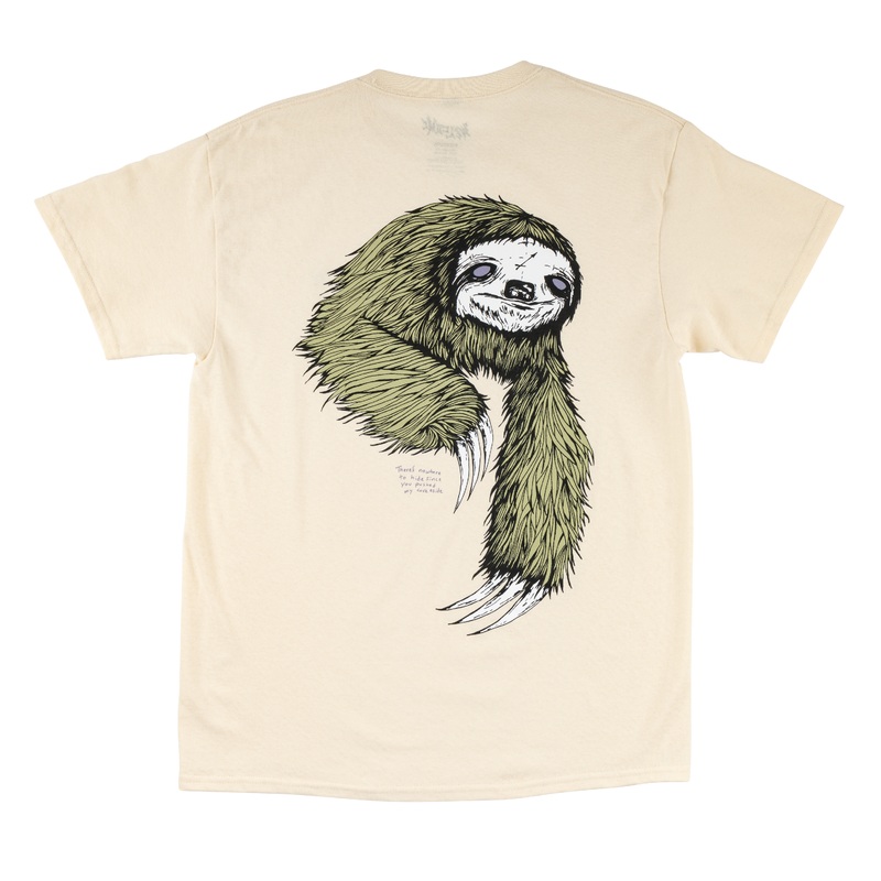 Sloth Tee – Bone/Sage Small