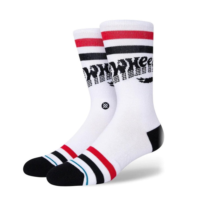 Stance Hot Wheels Fade Kids Crew Socks – White M