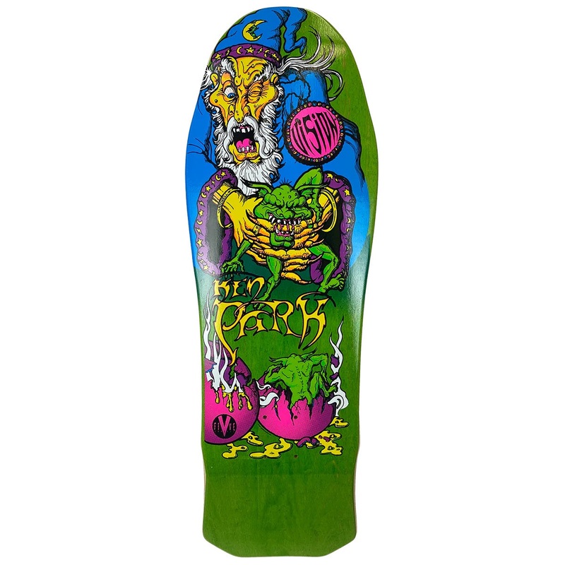 Vision Ken Park Wizard Skateboard Deck – 10 Green Stain