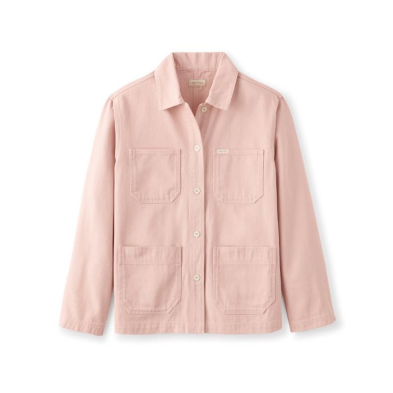BRIXTON PHILLY CHORE COAT – PEACHSKIN – 100% COTTON SMALL