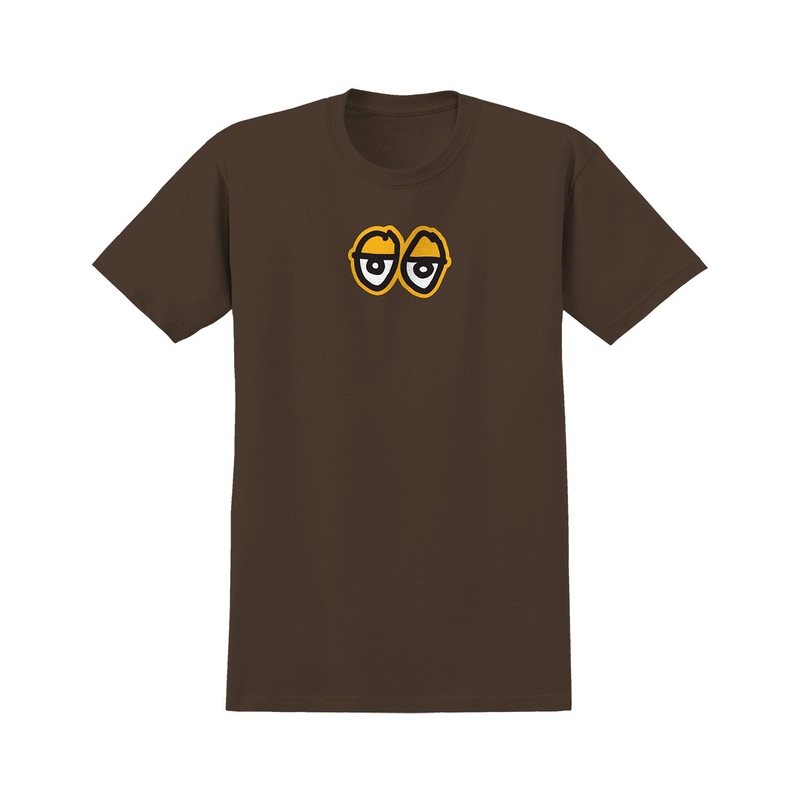 Krooked Eyes T-Shirt S Chocolate/Gold