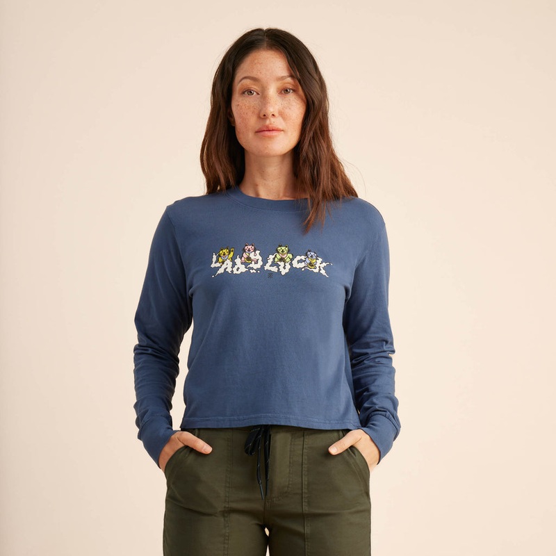 LADY LUCK LS TEE DEEP BLUE SMALL