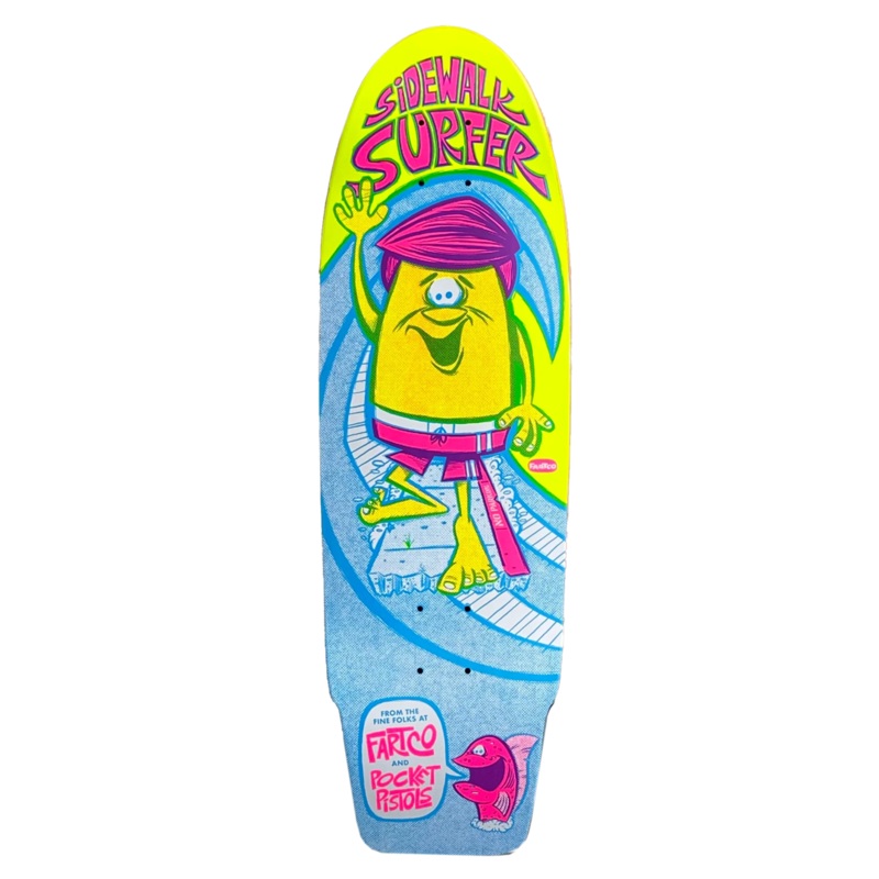 Pocket Pistols – Sidewalk Surfer 9.0 – Skateboard Deck