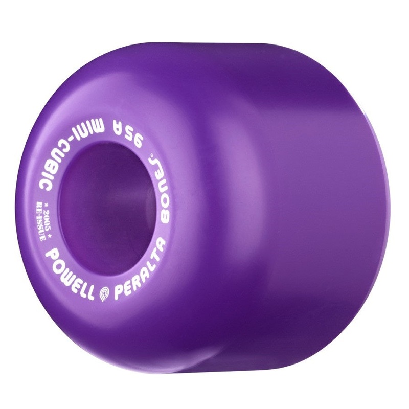 Powell Peralta Wheels Mini-Cubic 64mm 95a – Purple (Set of 4)