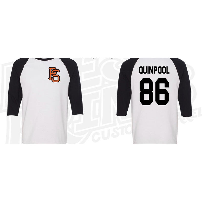 Pro Skates PS Chest 3/4 T-Shirt – Black/White Small