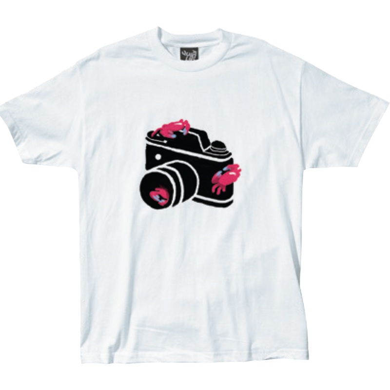 Quiet Life -Camera Crabs T-shirt Medium White