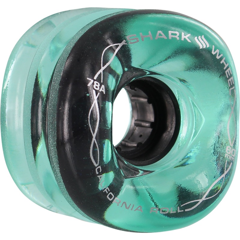 Shark Wheels California Roll 60mm 78a – Transparent Emerald (Set of 4)
