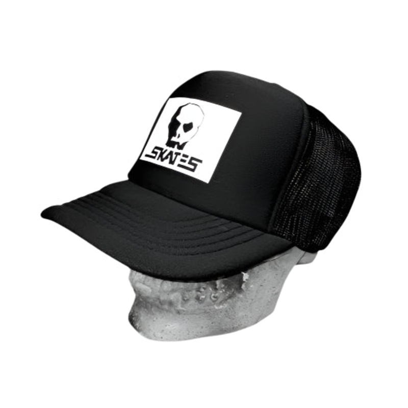 SKULL SKATES HORSE BOX LOGO YUPOONG CLASSIC MESH CAP BLACK