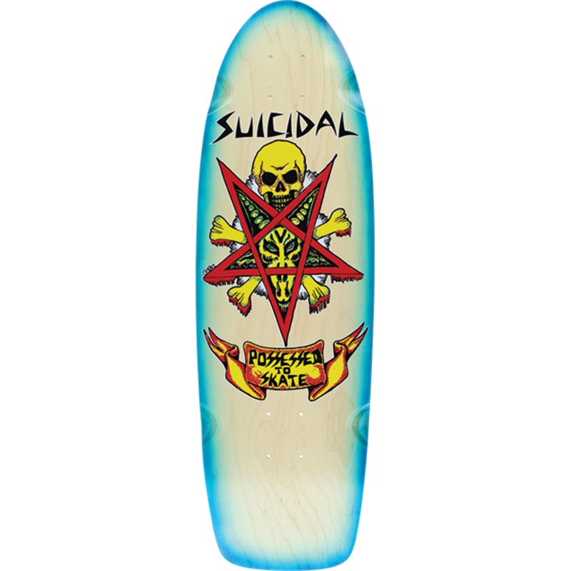 SUICIDAL PTS 70S DECK- FADE NAT/BLUE 9.0″x30.0″
