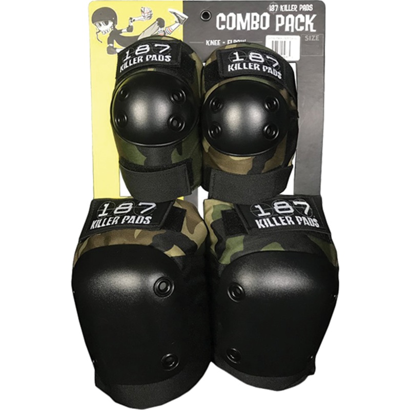 187 COMBO PACK KNEE/ELBOW PAD SET -CAMO S/M