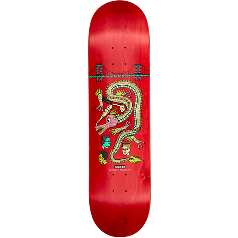 5BORO MURRAY TOMAS REY DECK RED 8.0″ RED