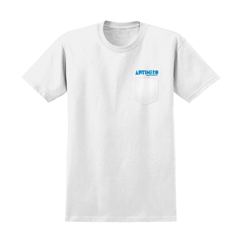 Antihero Slingshot Pocket T-Shirt S White/Gold
