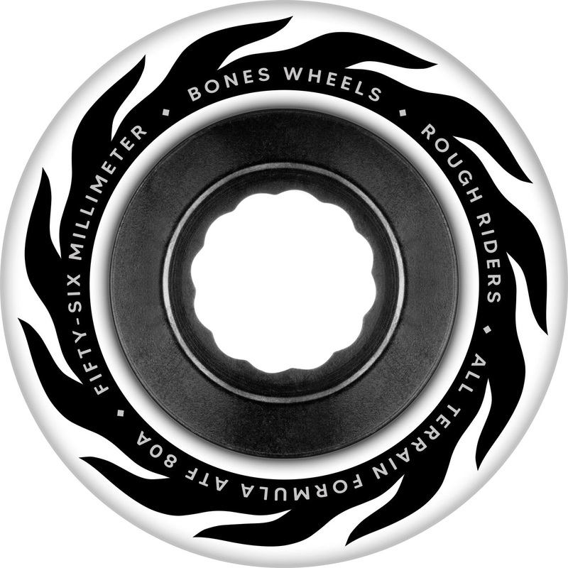 Bones ATF Rough Rider Eternal Flame 56mm 80a Wheels – White (Set of 4)