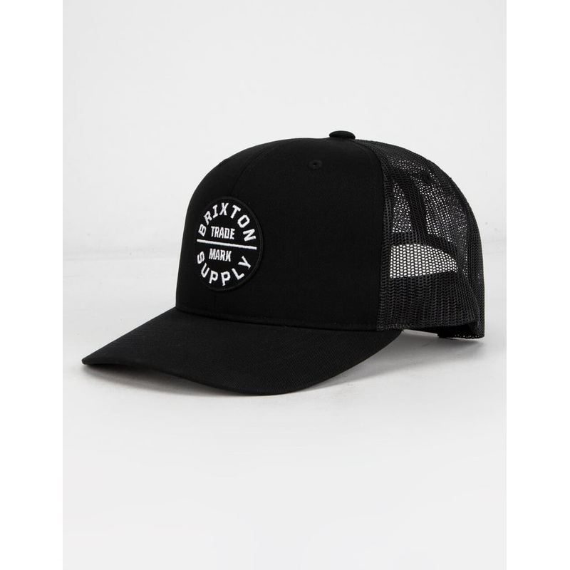 Brixton Oath III Black Mesh Trucker Snapback Hat