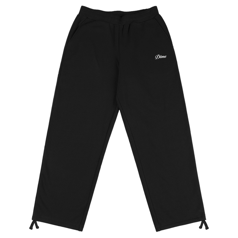 Dime Cursive Small Logo Sweatpants – Black Small