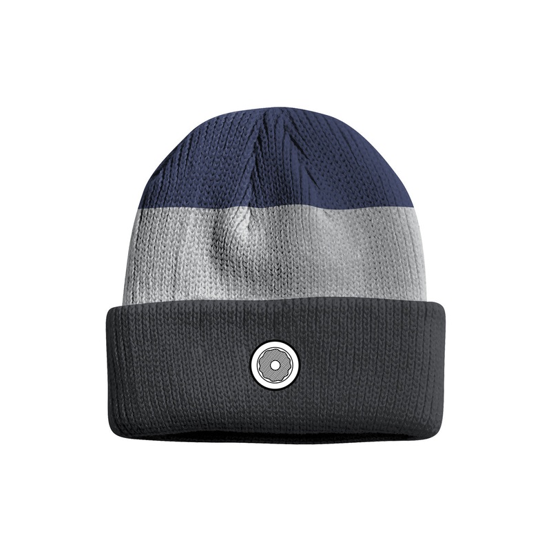 DS Icon 3 stripe heavy knit Charcoal/Grey/Navy