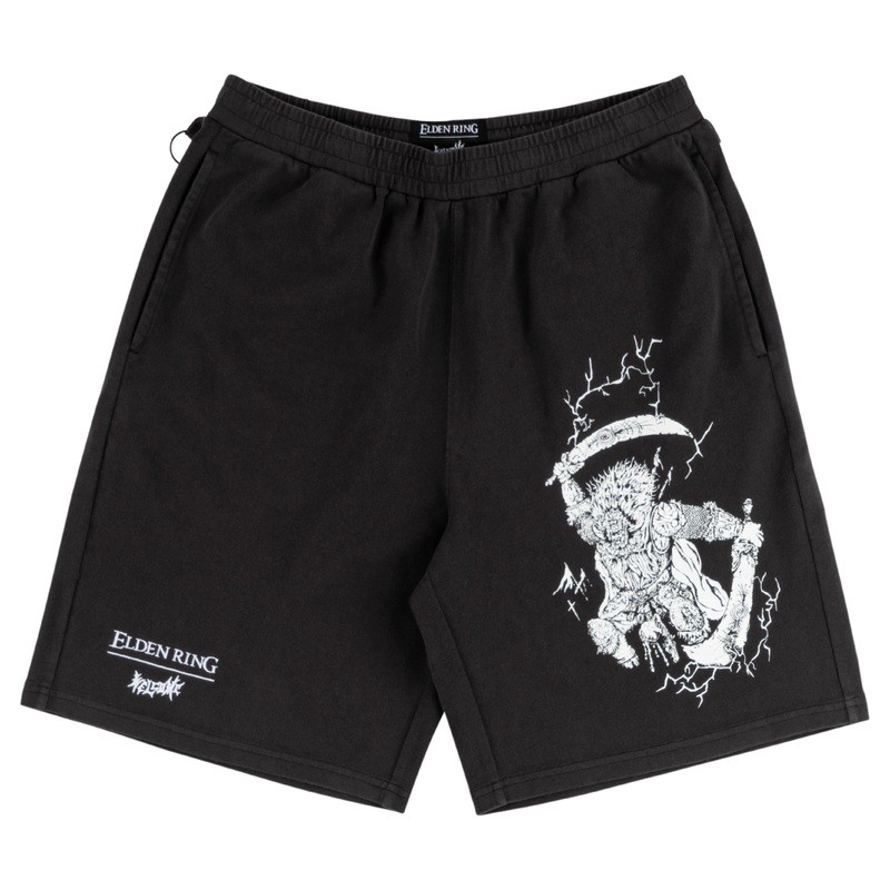 ELDEN RING X WELCOME – Radahn Pigment-Dyed Jersey Shorts X-SMALL
