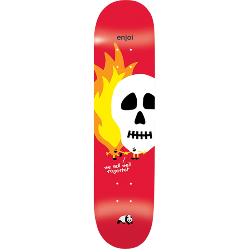 ENJOI SKULLS AND FLAMES DECK hyb 8.25″ RED