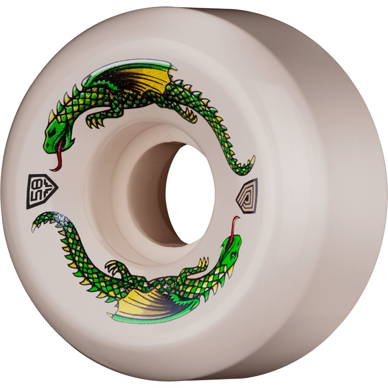 Powell Peralta Dragon Formula Rat Bones II Wheels 58x33mm 93A – Off White (Set of 4)