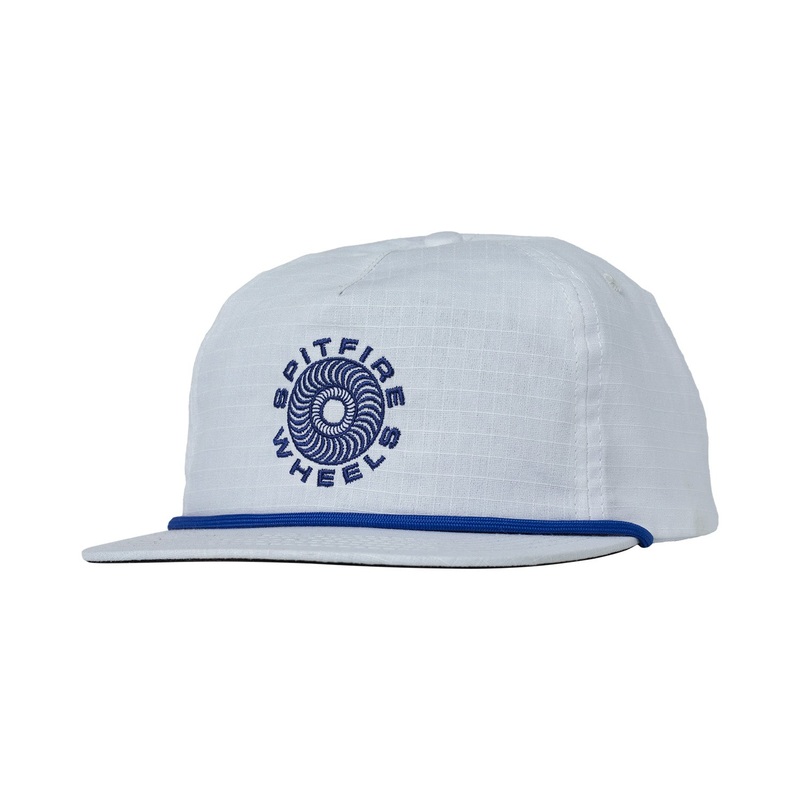 Spitfire Classic 87 Swirl Snapback Hat O/S White/Blue