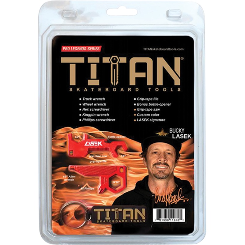 TITAN SKATE TOOL LASEK PRO LEGENDS SERIES RED