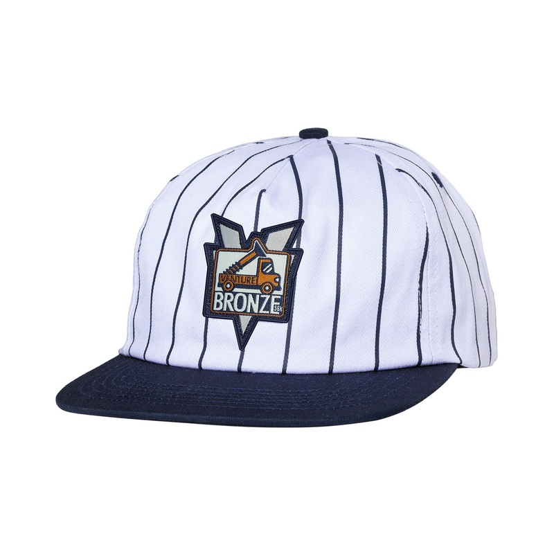Venture X Bronze 56K Snapback Hat O/S Pinstripe