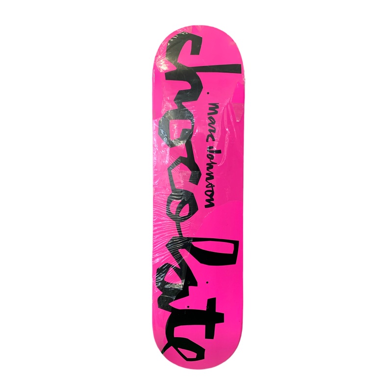 Chocolate Marc Johnson Logo Pink/Black 8.125″ Classic Skateboard Deck