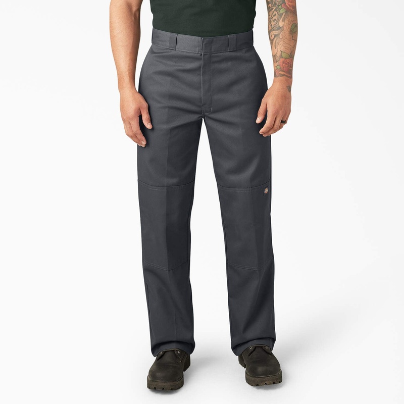 DICKIES TWILL DOUBLE KNEE WORK PANT CHARCOAL 30/32