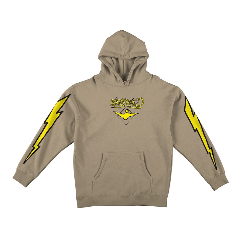 Krooked Bird Lightning Hooded Sweatshirt S Sandstone
